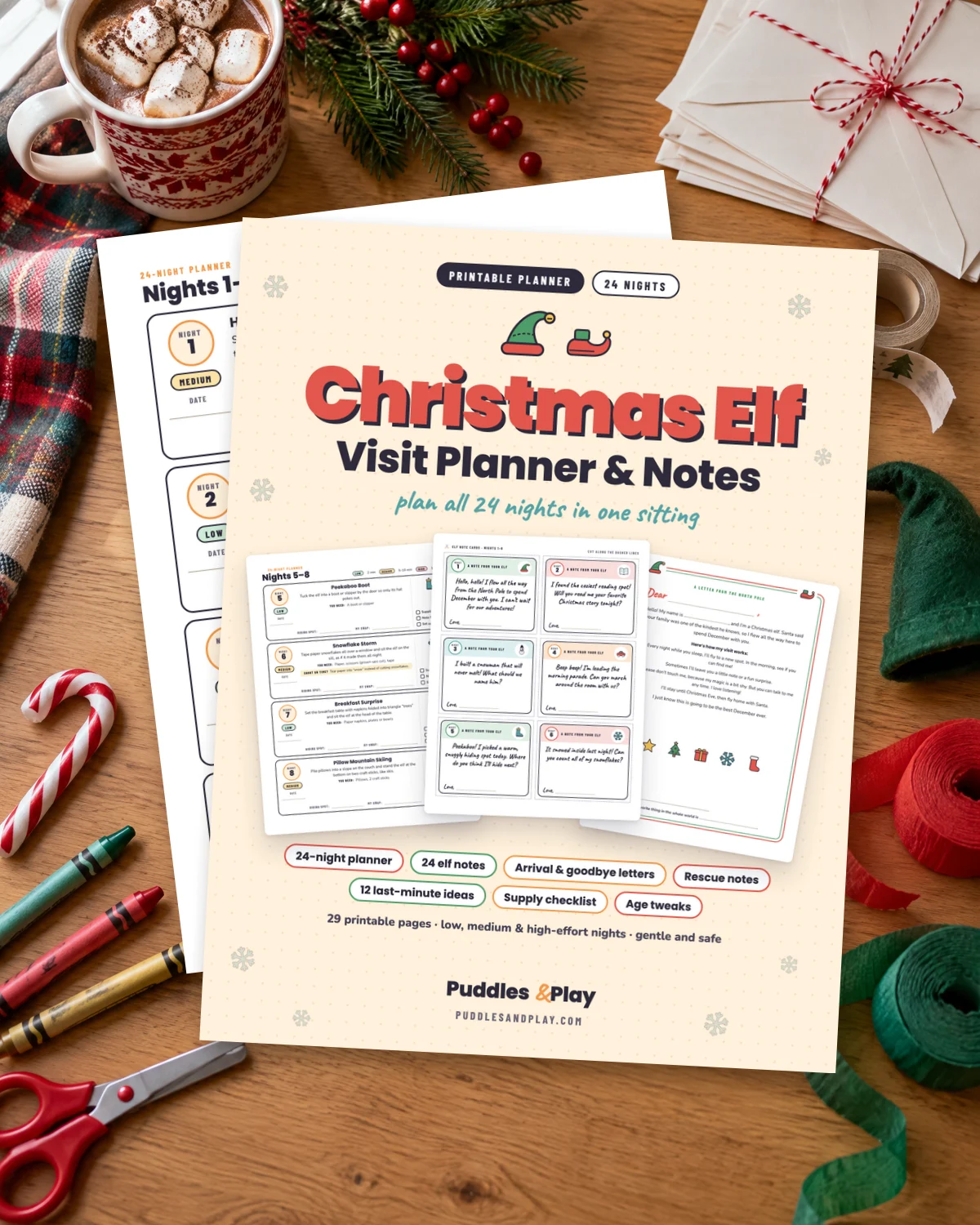Christmas Elf Visit Planner & Notes cover